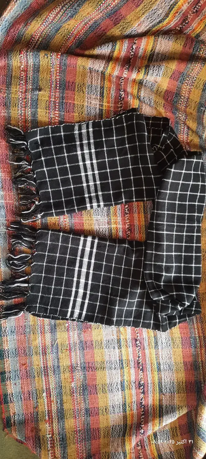 شال بسیجی دستبافت اصیل سیستانی|لباس|زابل, |دیوار