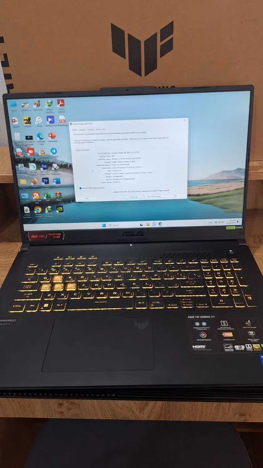 لپ تاب گیمینگ ایسوس در حد نو|رایانه همراه|مشهد, امامیه (شهرک غرب)|دیوار