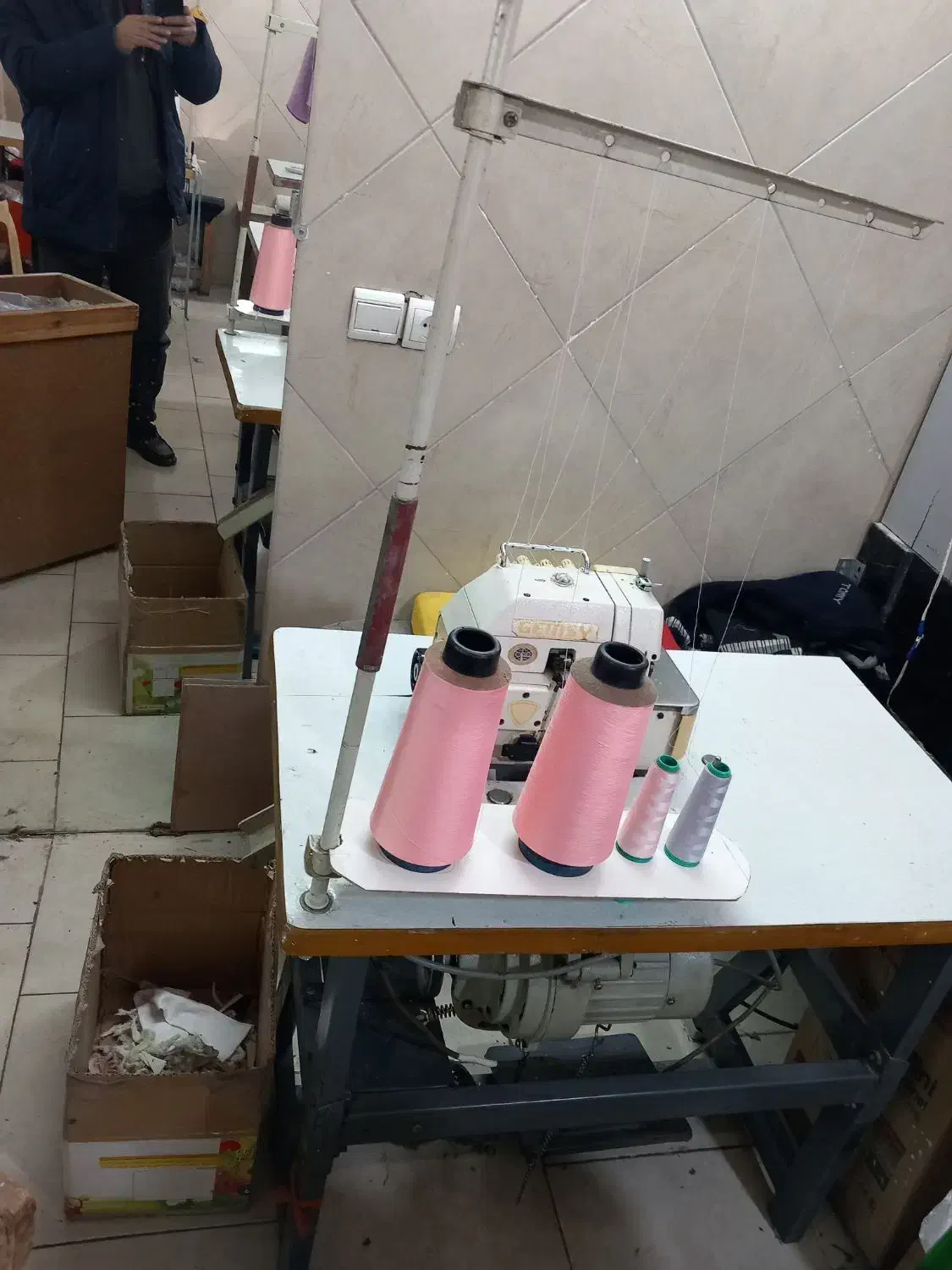 زیگزال چهار نخ جی ام سی|چرخ خیاطی و ریسندگی|پاکدشت, پاکدشت (مامازند)|دیوار