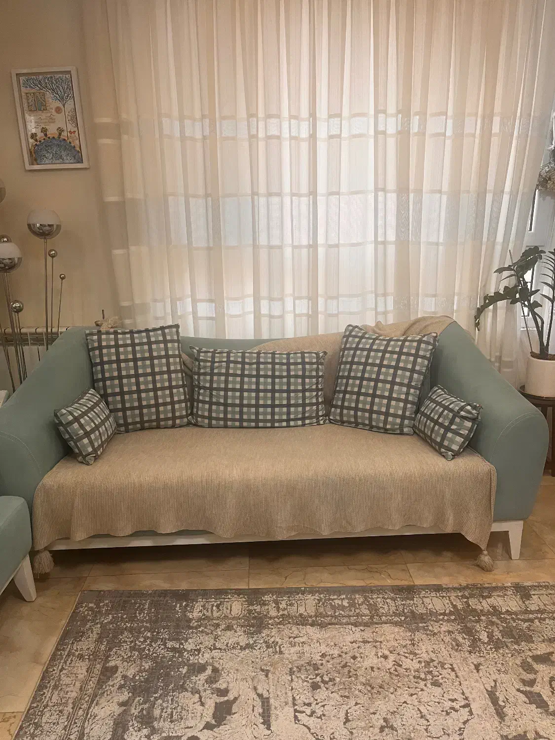 پرده|پرده، رانر، رومیزی|تهران, بهار|دیوار