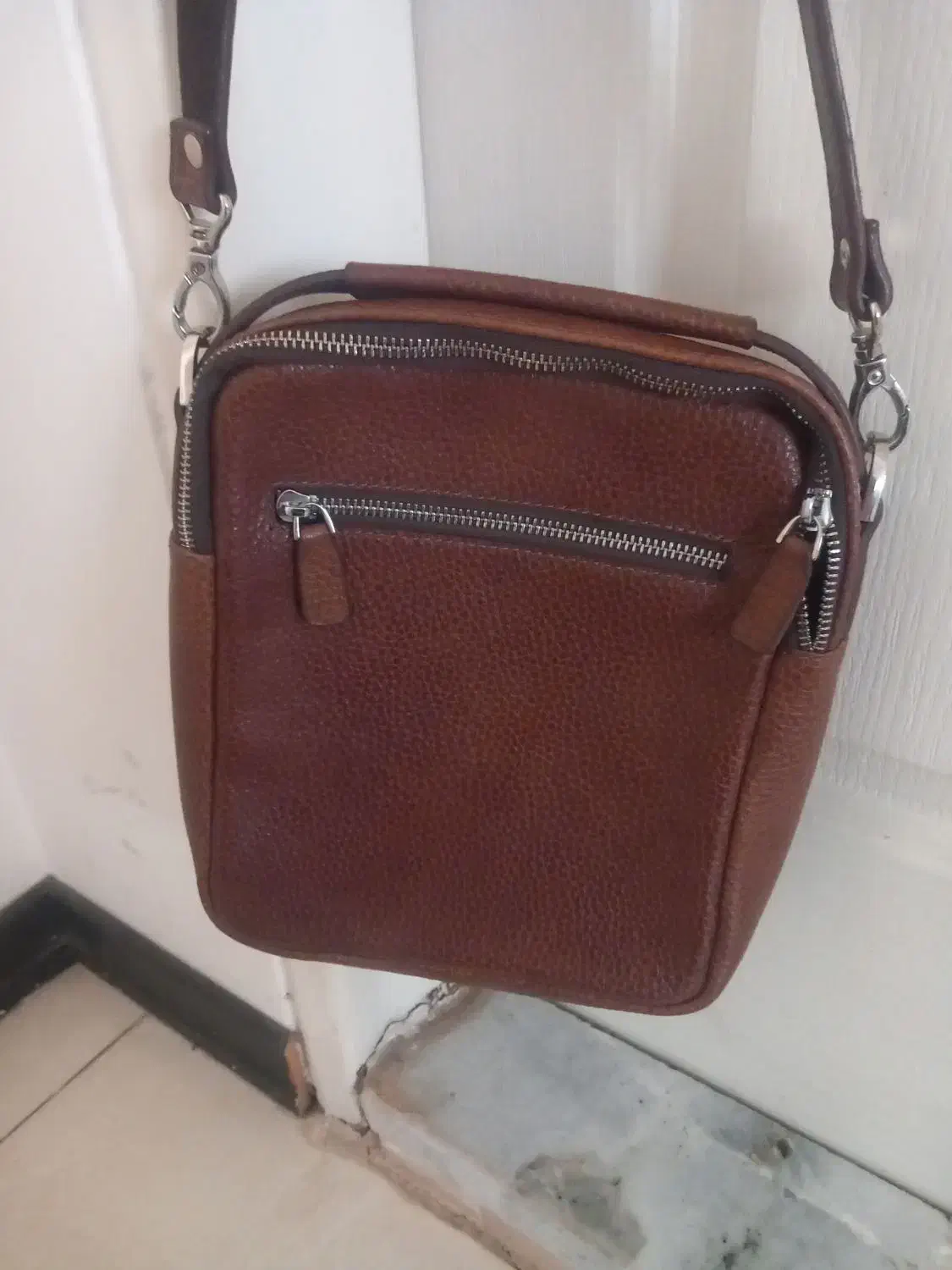 کیف دوشی چرم|کیف، کفش، کمربند|مشکیندشت, |دیوار