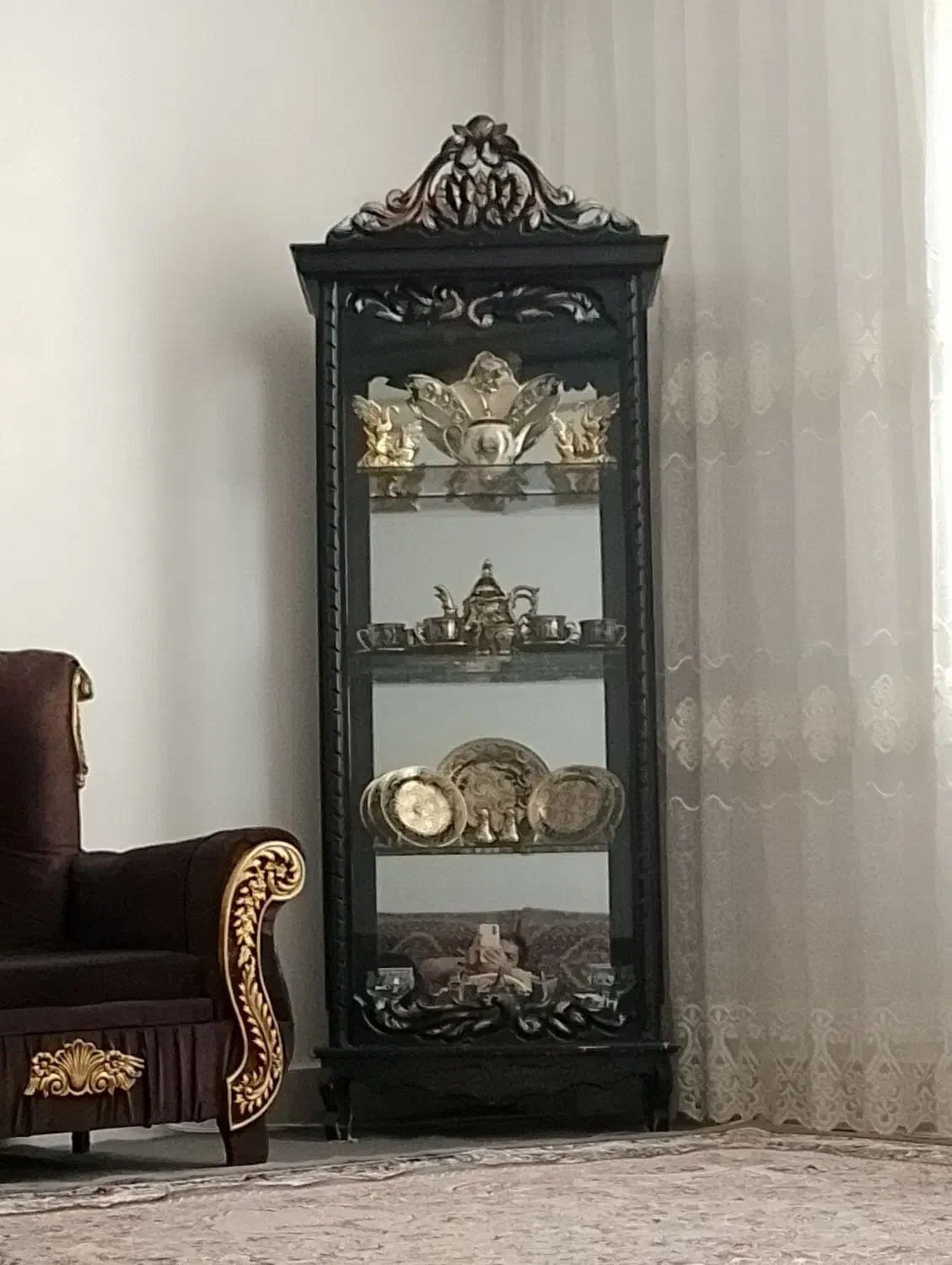 گنجه با لوازم داخل گنجه|بوفه، ویترین، کنسول|تربت‌حیدریه, سرمحله|دیوار