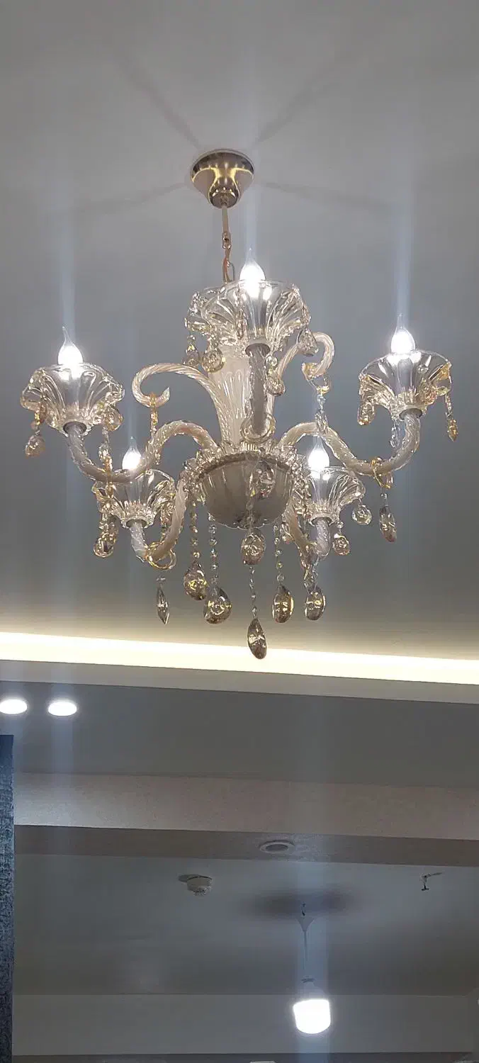 لوستر نو ۵ شاخه|لوستر و چراغ آویز|تهران, وحیدیه|دیوار