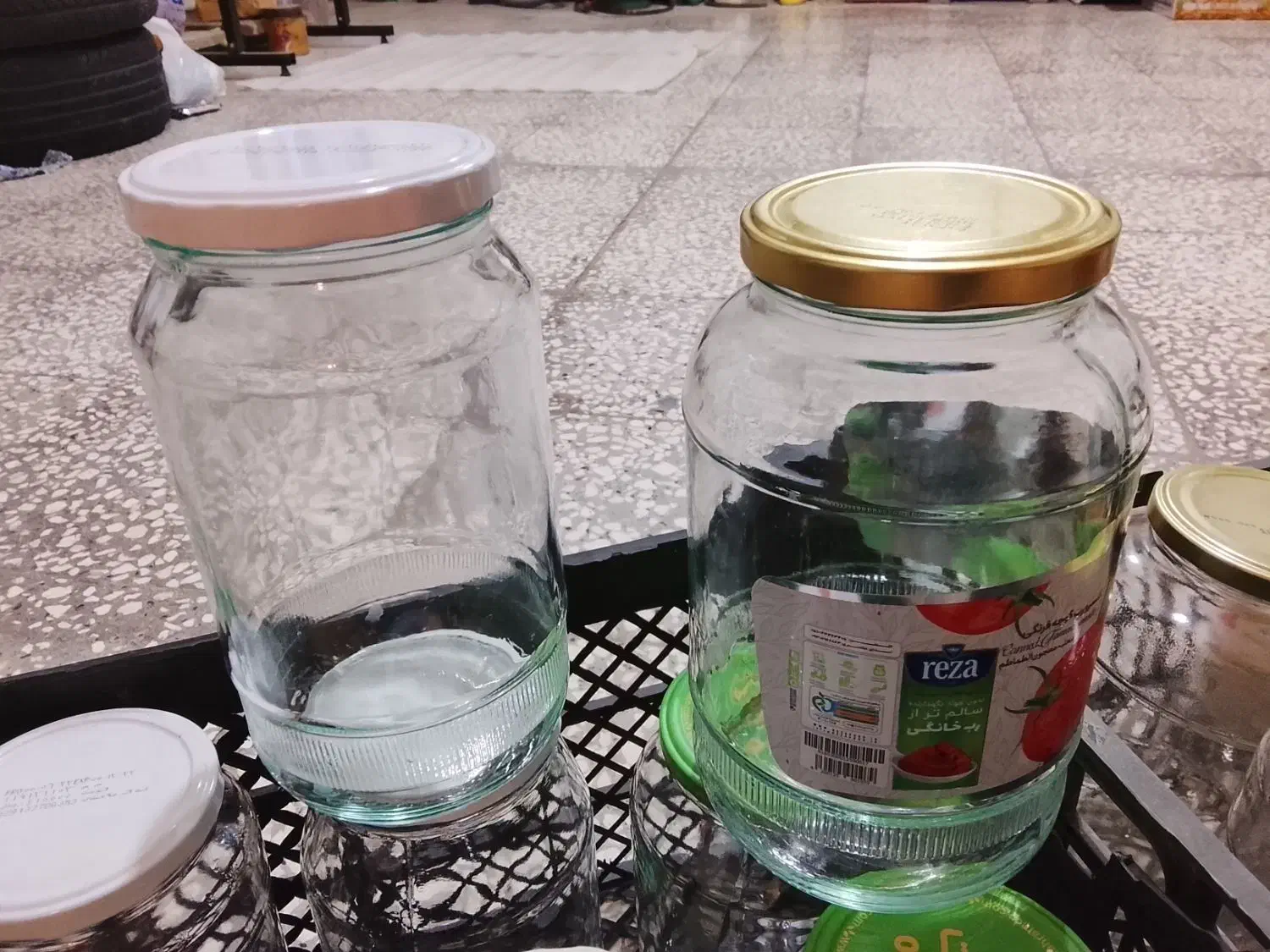 شیشه خالی سس رب مربا وکشک|ظروف نگهدارنده، پلاستیکی، یک‌بارمصرف|مشهد, گلبرگ شمالی|دیوار