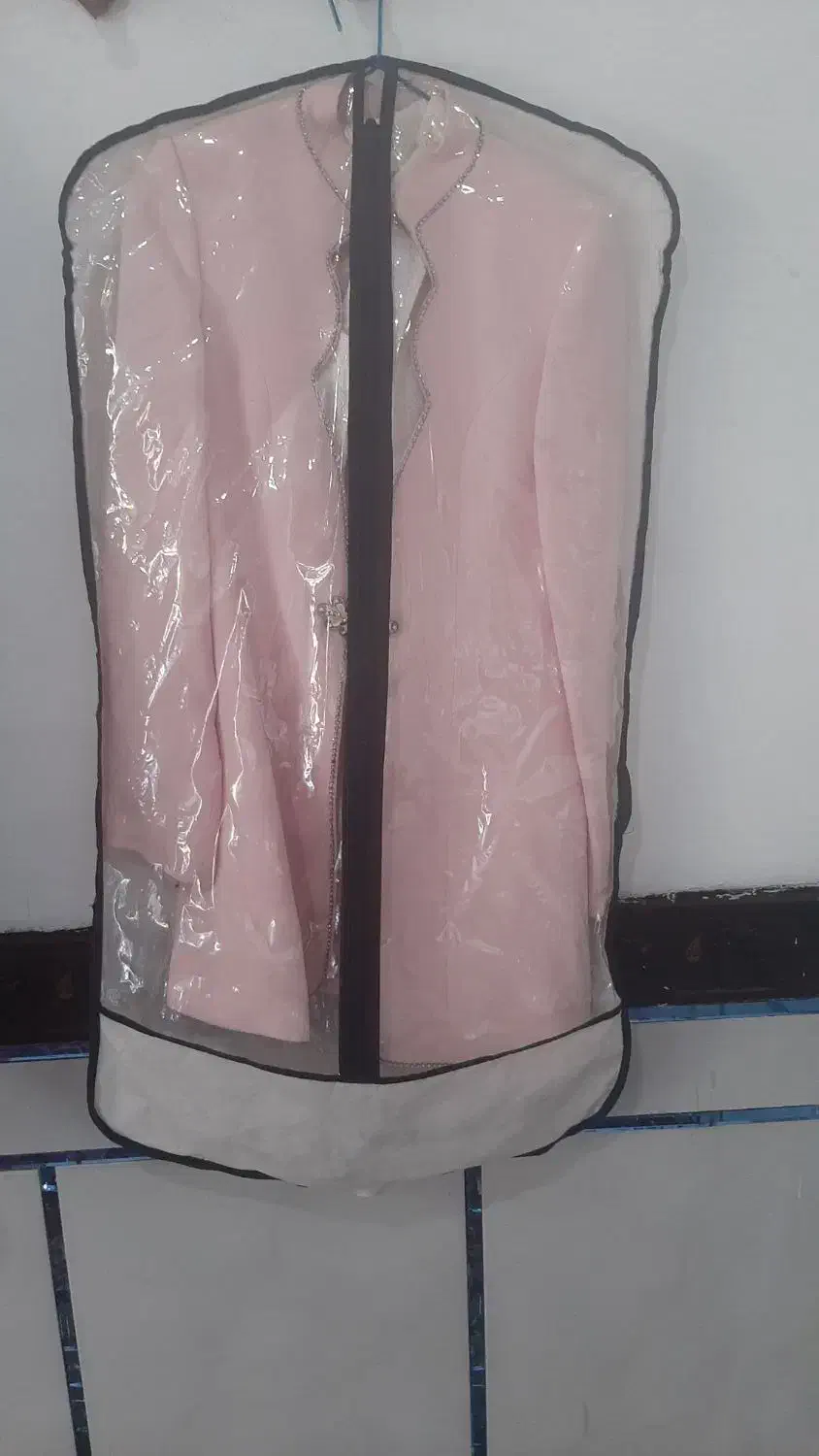 تک وشلوار مجلس صورتی وکرمی|لباس|شوشتر, |دیوار