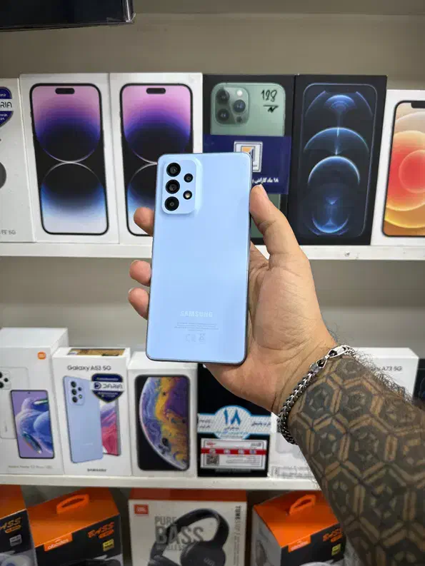 سامسونگ Galaxy A53 5G حافظه ۲۵۶ رام ۸ کاملا سالم|موبایل|قم, نیروگاه|دیوار