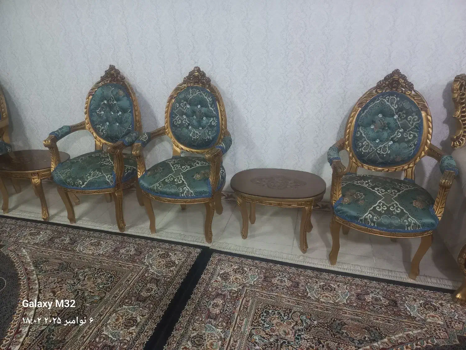 مبل سلطنتی ۹ نفره|مبلمان خانگی و میز عسلی|سرپل ذهاب, |دیوار