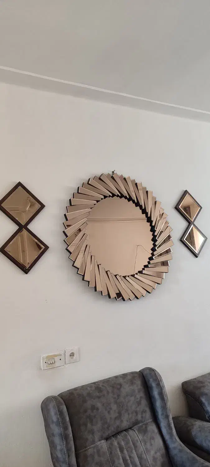 آینه دیواری وتزیینی|آینه|اسلامآباد غرب, |دیوار