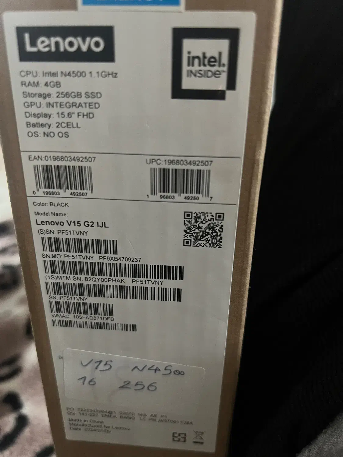 لپ تاپ لنوو مدل v15G2ijL|رایانه همراه|تهران, مینای شمالی (مخبر)|دیوار