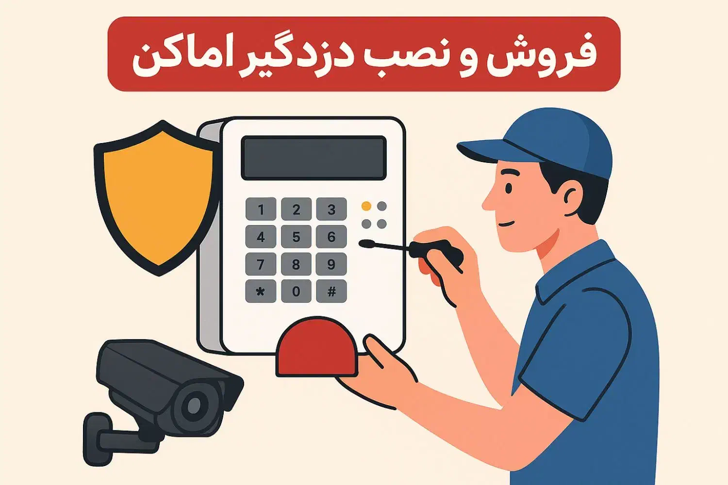 فروش و نصب دزدگیر اماکن|دوربین مداربسته|مهاجران, |دیوار