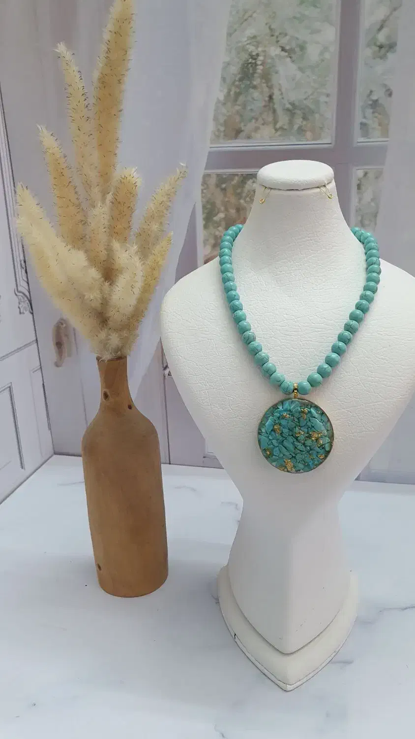 گردنبند فیروزه مناسب مادران و خانمهای شیک پسند|بدلیجات|اصفهان, درب کوشک|دیوار