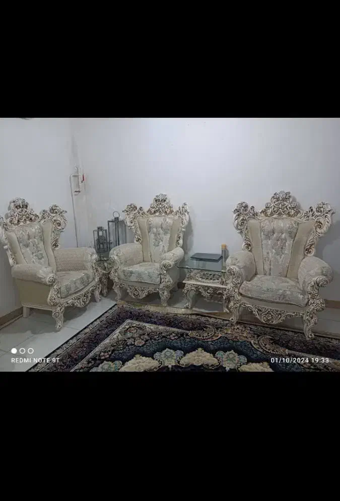مبل سلطنتی هفت نفره|مبلمان خانگی و میز عسلی|بندر ماهشهر, |دیوار