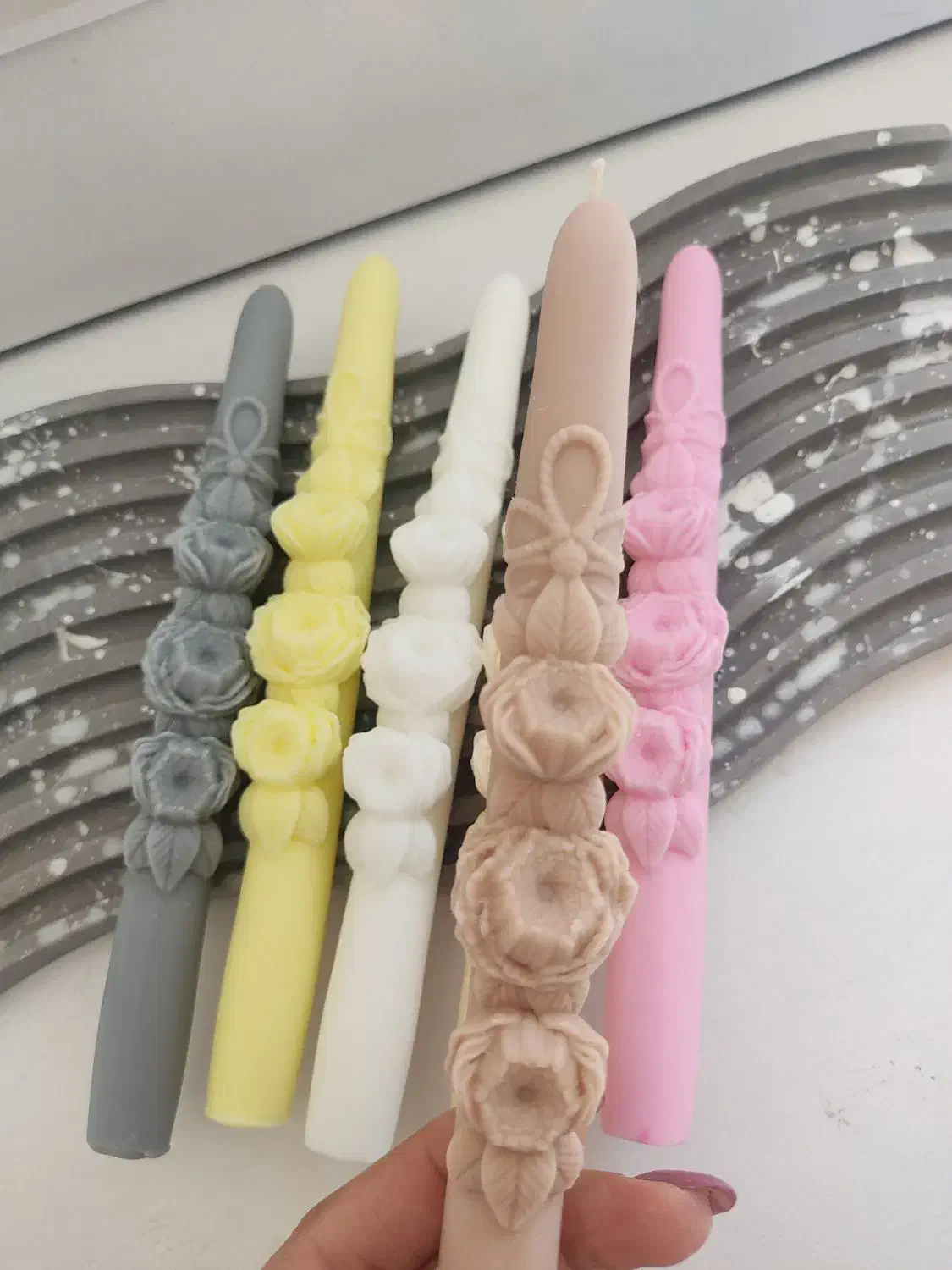 انواع شمع قلمی|صنایع دستی و سایر لوازم تزئینی|تهران, صادقیه|دیوار