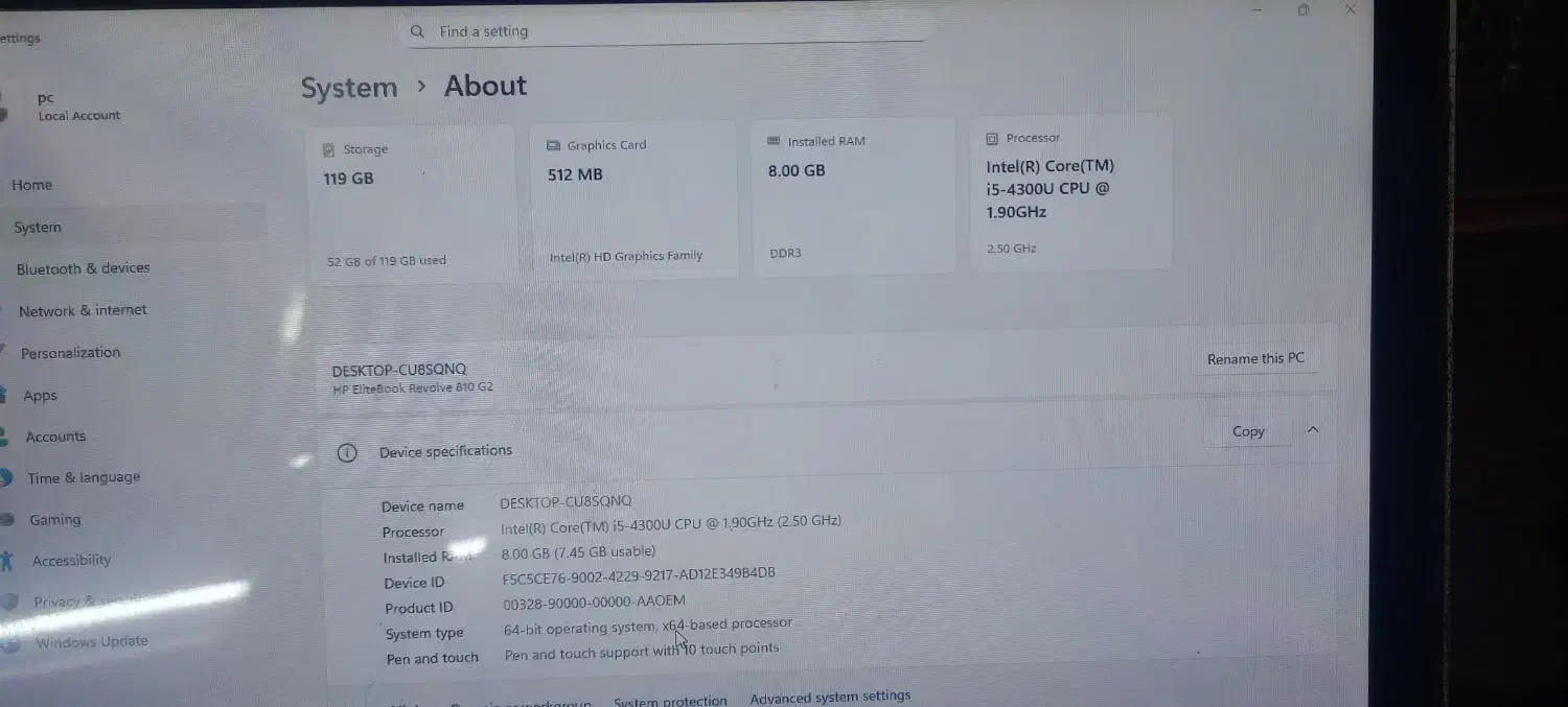 لبتاپ HP|رایانه همراه|تهران, شهران جنوبی|دیوار