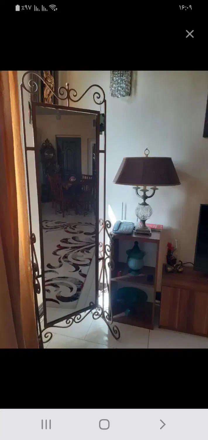 آینه فرفوژه قدی|آینه|بومهن, |دیوار