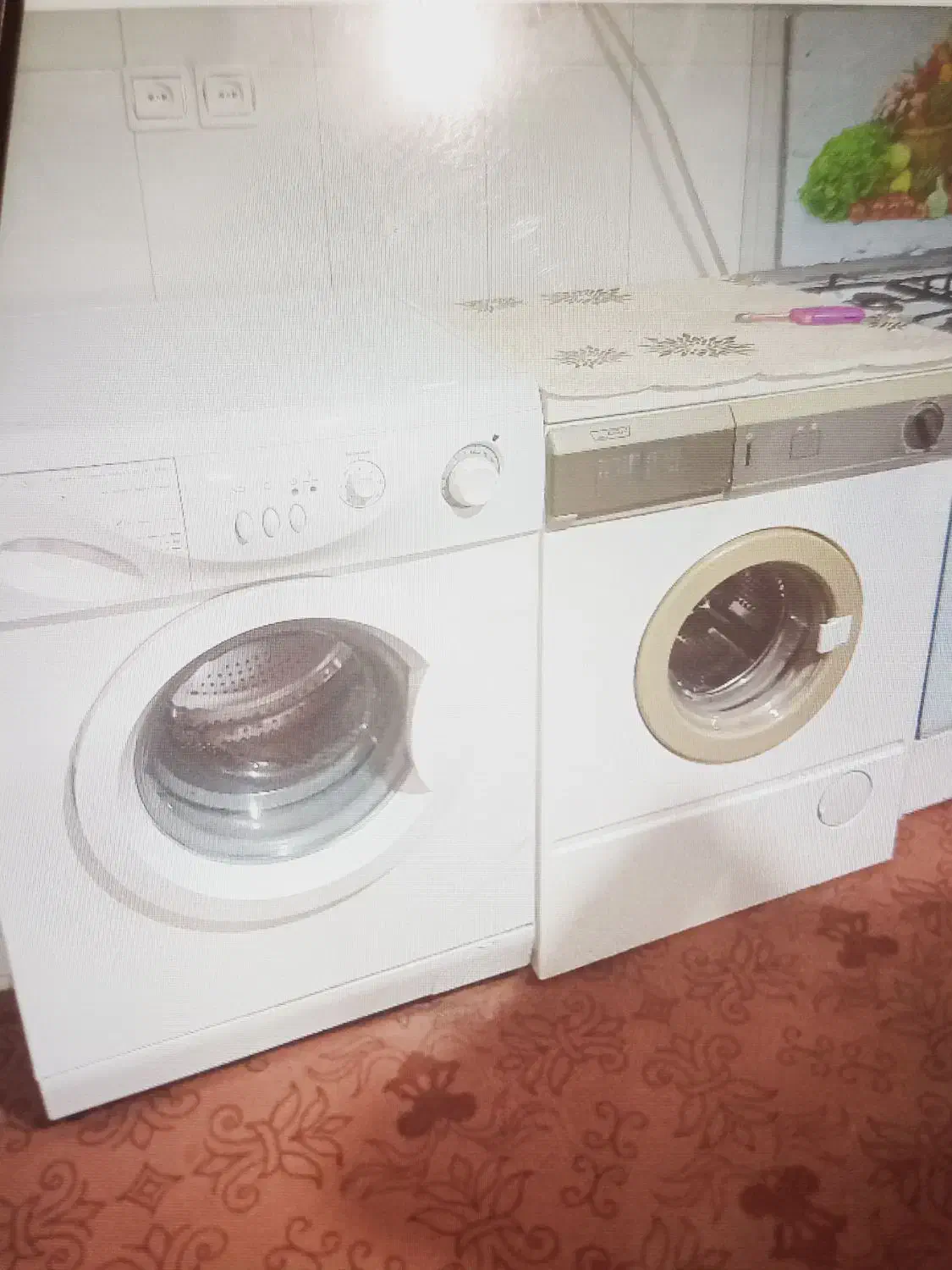 لباس شویی دوعدد|ماشین لباسشویی و خشککن لباس|آفتاب, |دیوار