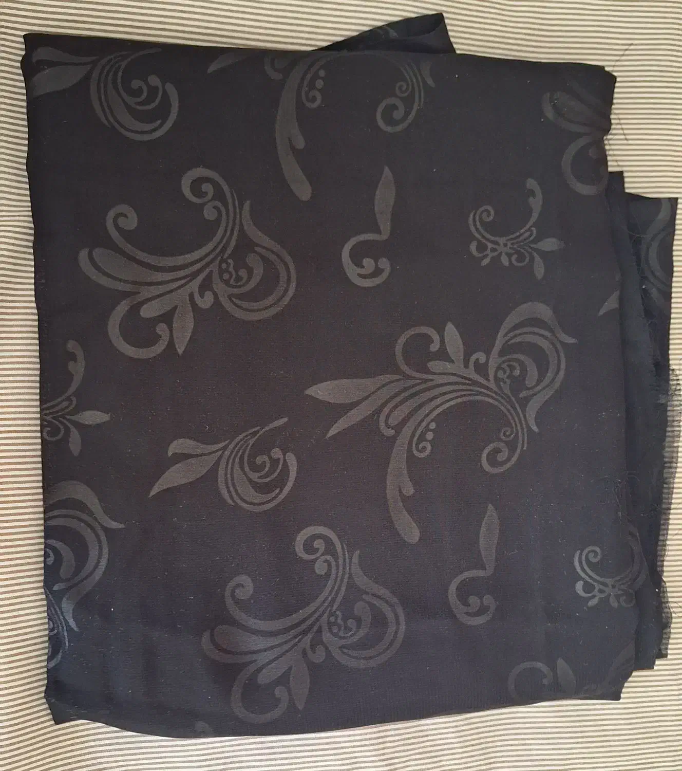 پارچه چادر مشکی طرحدار ندوخته|لباس|نجفآباد, شیخ بهایی جنوبی|دیوار