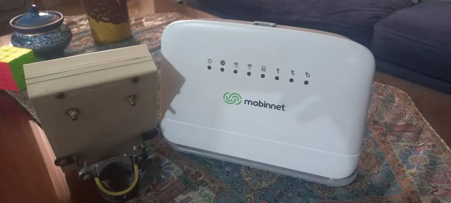 مودم مبین نت مدل MN4300D به همراه تقویت آنتن|مودم و تجهیزات شبکه|کیاشهر, |دیوار