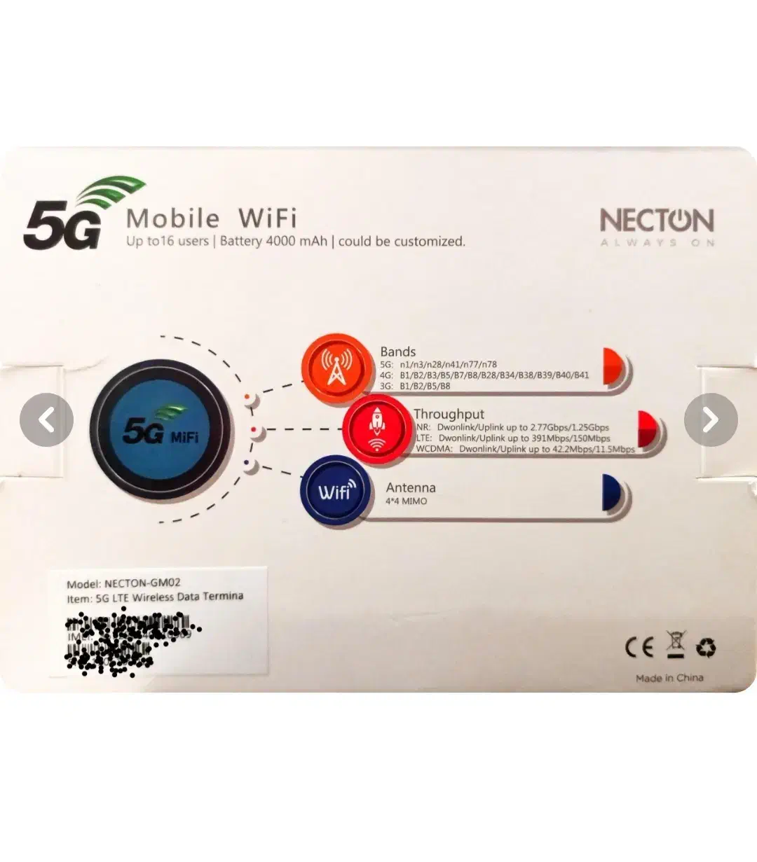 مودم همراه NECTON 5G مدل GM02|مودم و تجهیزات شبکه|تهران, تولید دارو|دیوار