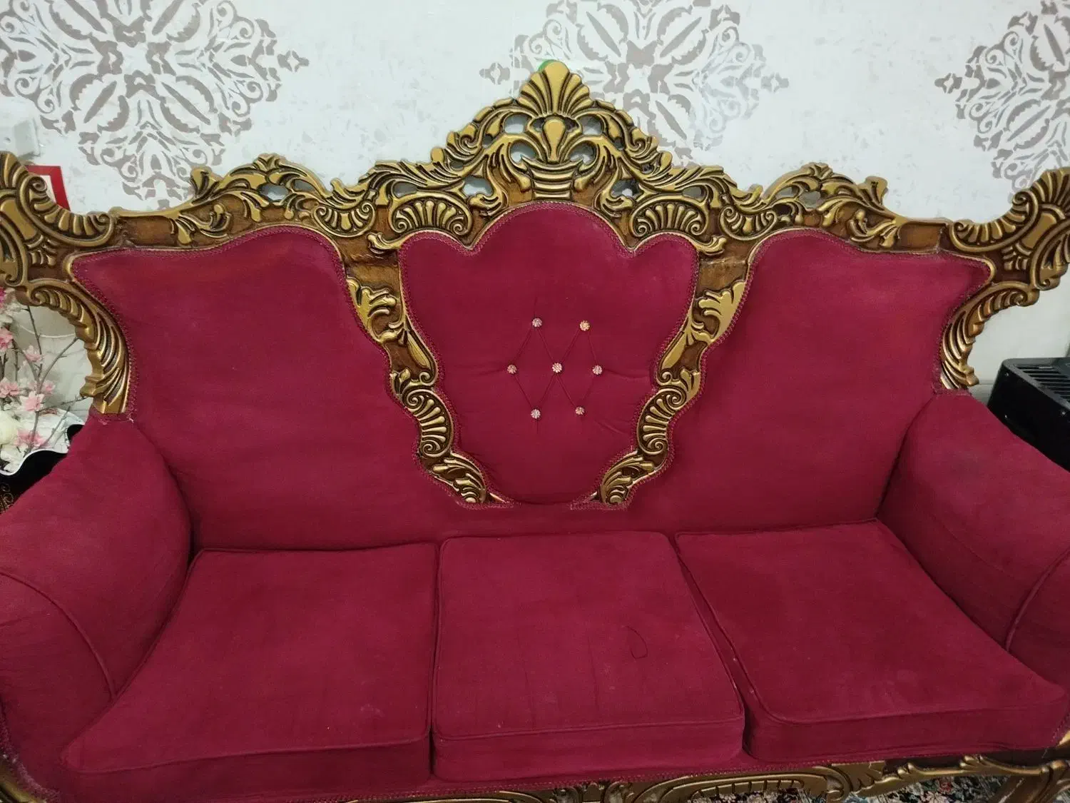 مبل سلطنتی ۷نفره|مبلمان خانگی و میز عسلی|محمدیه-قزوین, |دیوار