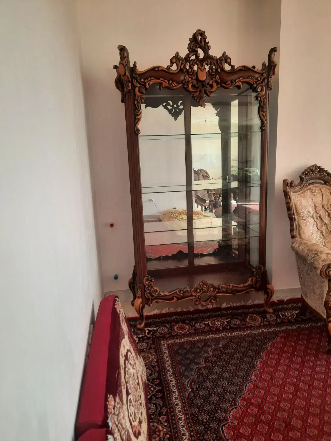 بوفه چوبی در حد نو|بوفه، ویترین، کنسول|زنجان, |دیوار