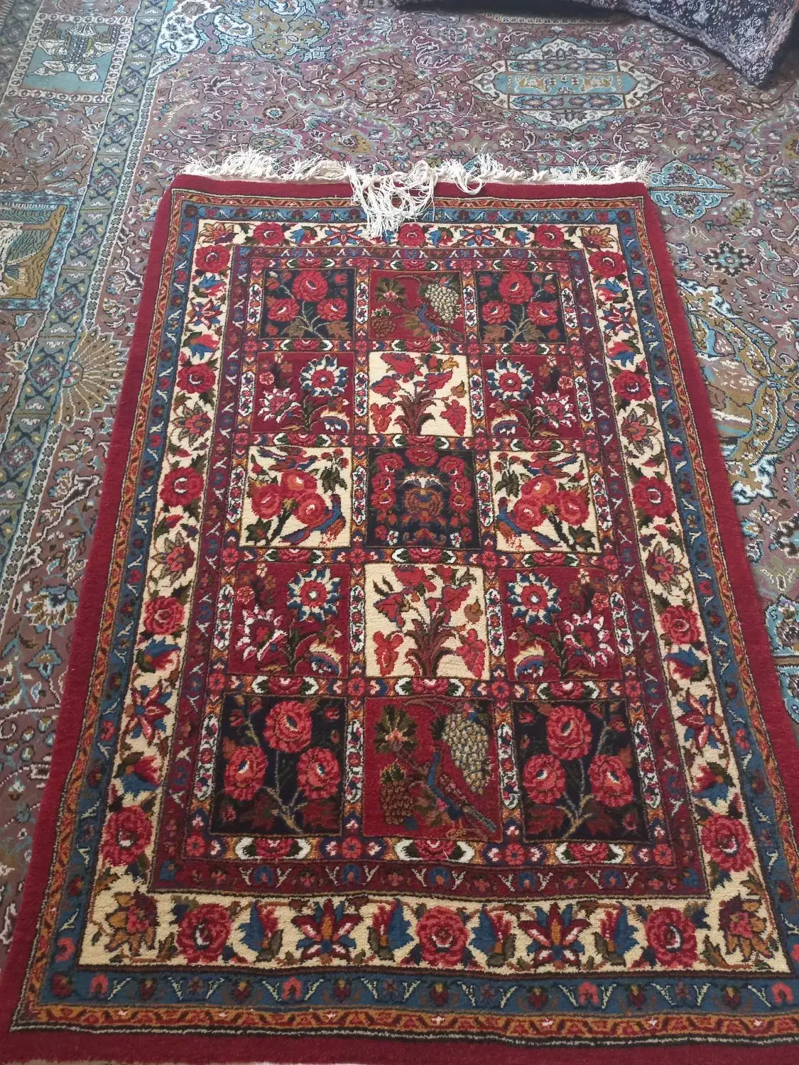 قالی دستباف یک ذرع و نیم|فرش|شهرکرد, |دیوار