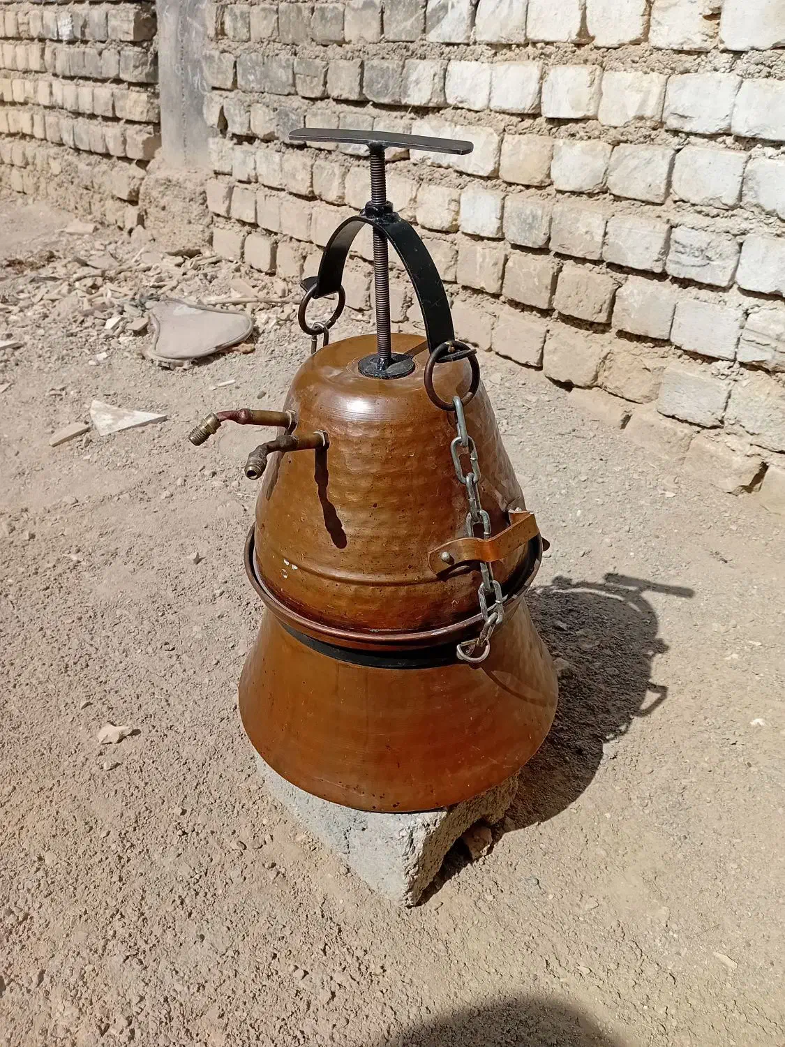 گلاب گیر مسی ۷تومن|ظروف پخت‌وپز|اصفهان, رهنان|دیوار