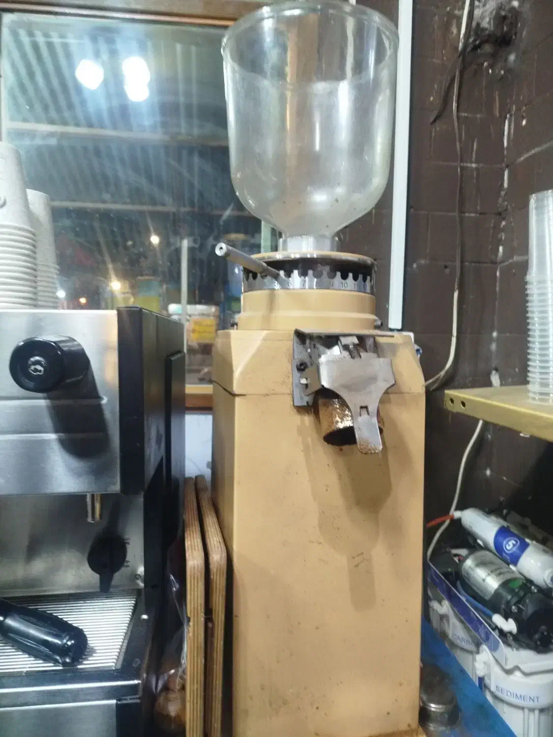 دستگاه قهوه صنعتی نیمه اتومات و آسیاب قهوه|سماور، چای‌ساز، قهوه‌ساز|دهدشت, |دیوار