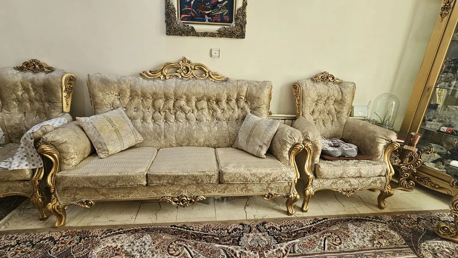 مبل مدل مپراطور تمیز تمیز سال ساخت ۱۳۹۴|مبلمان خانگی و میز عسلی|تهران, بهار|دیوار