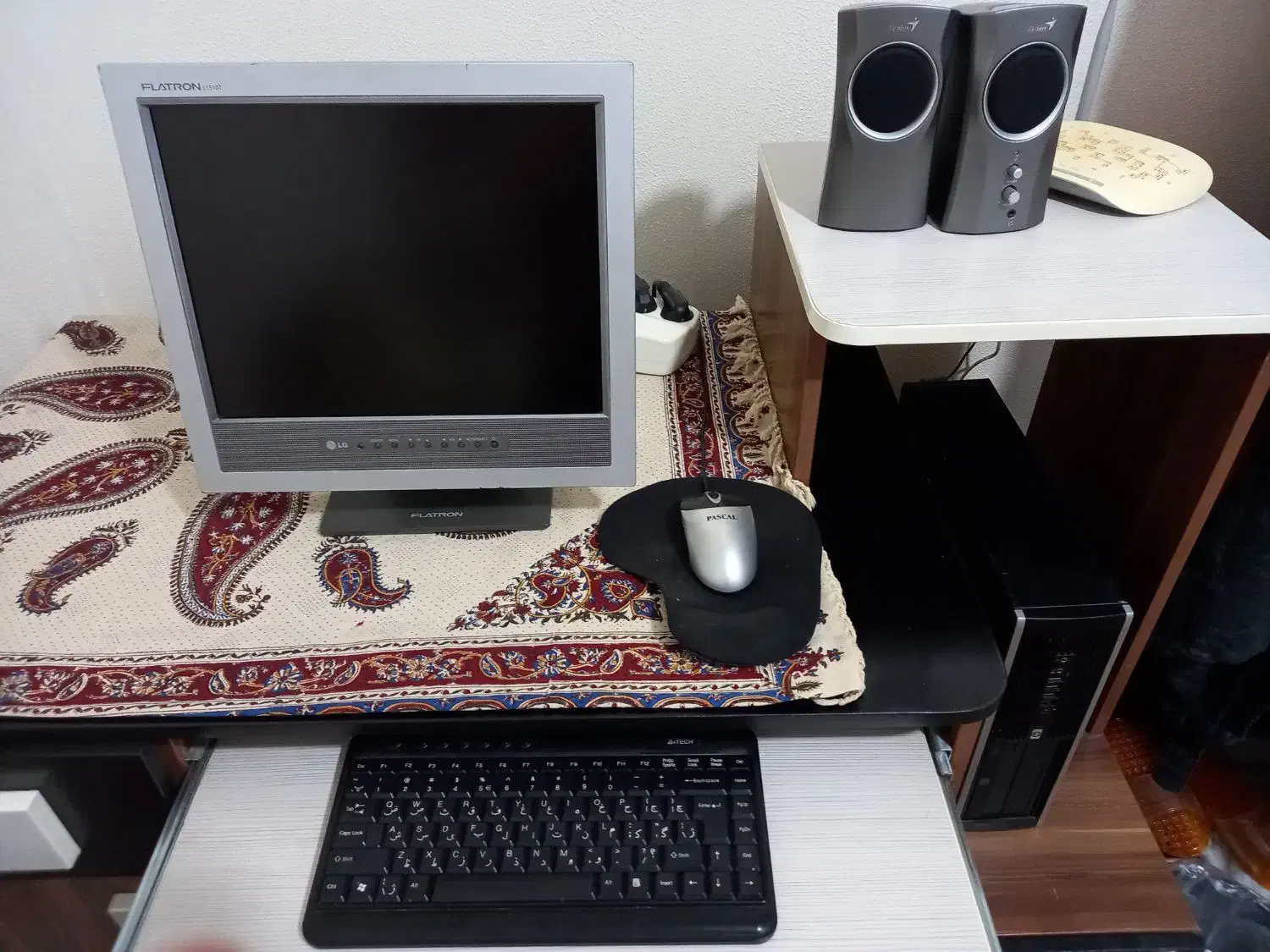 کامپیوتر کامل شامل کیس،مانیتور، بلندگو،موس وکیبرد|رایانه رومیزی|شاهین‌شهر, عطار|دیوار