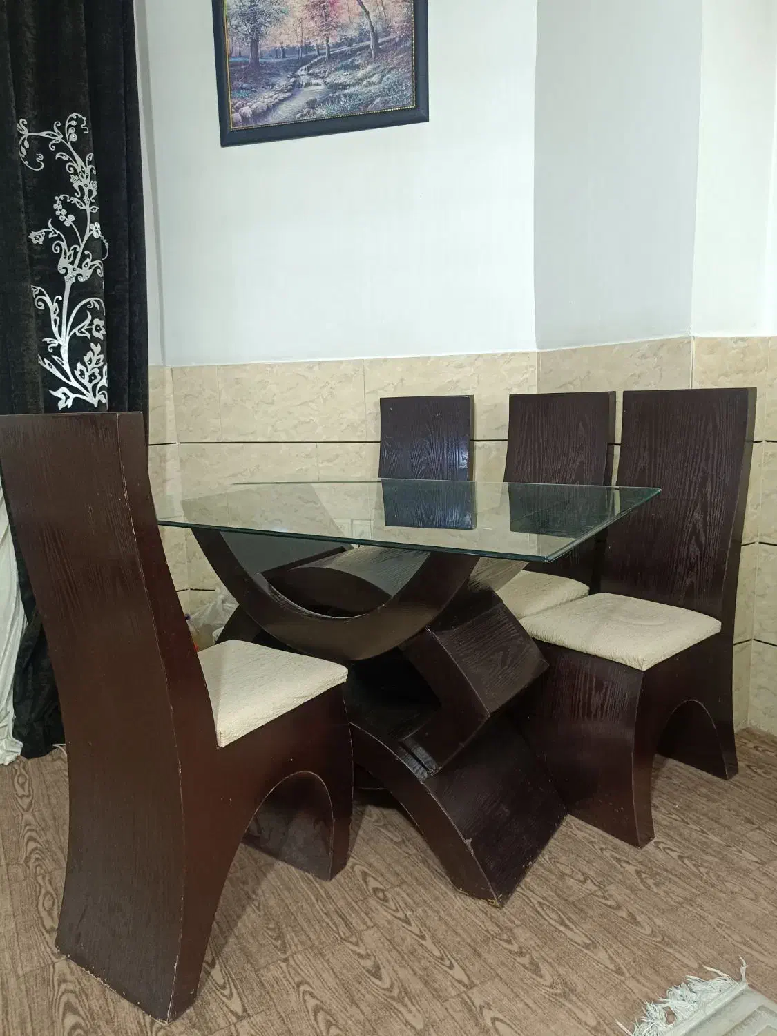 میز ناهارخوری شش نفره|میز و صندلی غذاخوری|شاهین‌شهر, شهرک گلدیس|دیوار