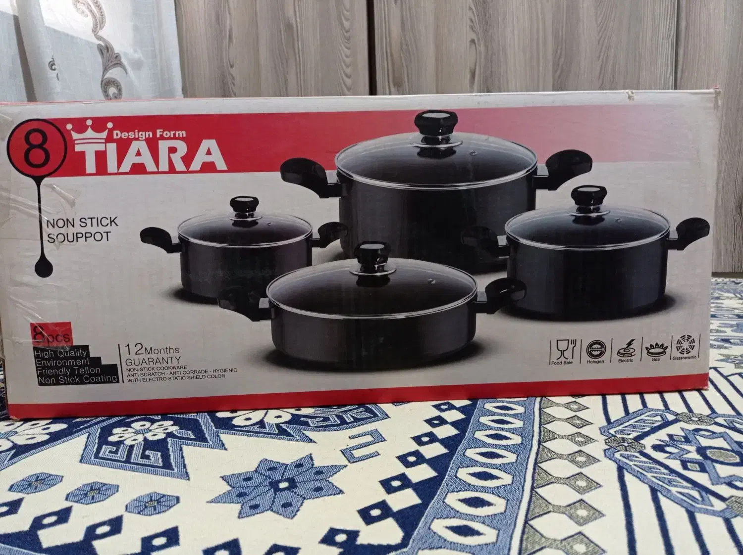 تفلون ۸ پارچه تیارا|ظروف پختوپز|پاکدشت, پاکدشت (مامازند)|دیوار