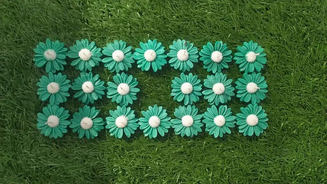 شمع گل بابونه|گل مصنوعی|داراب, |دیوار