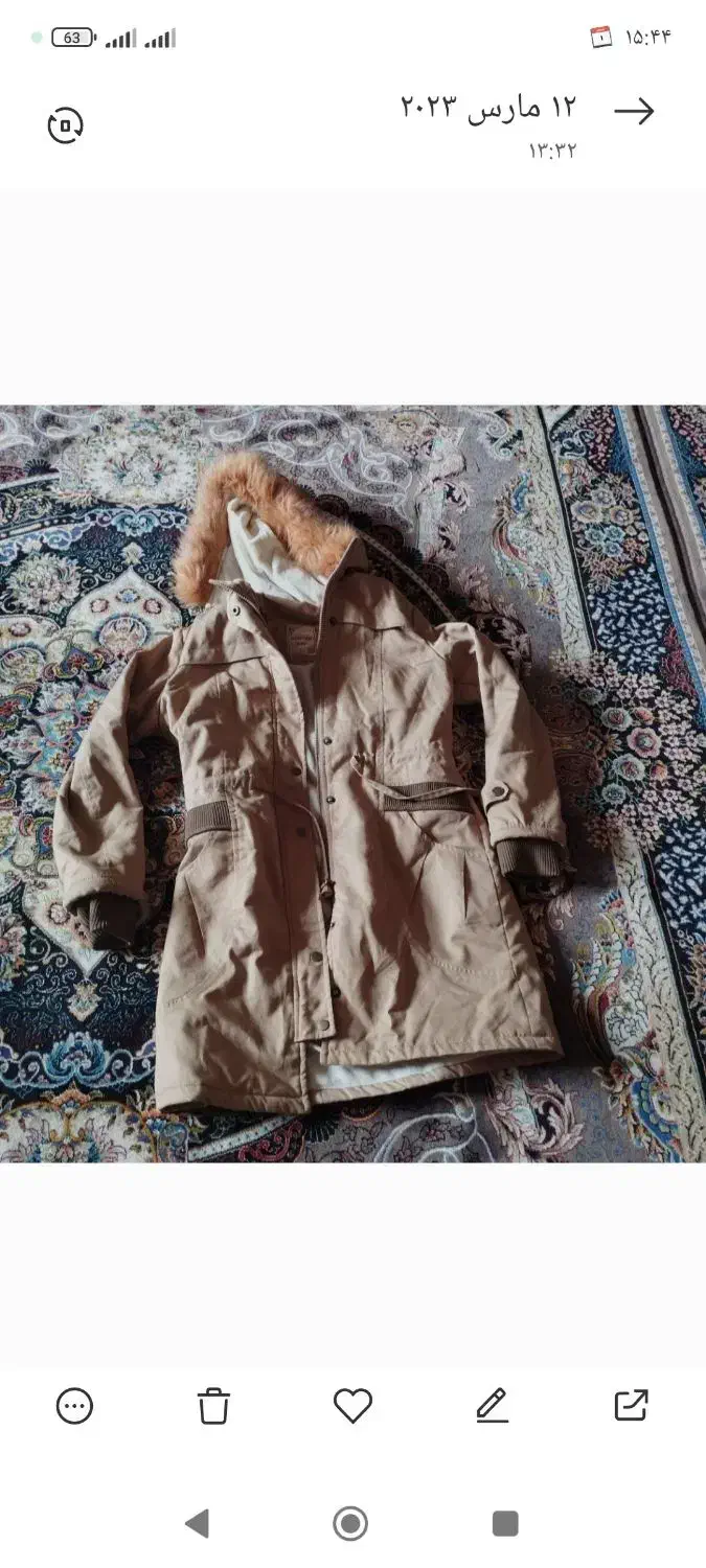 پالتو در حد نو سالم|لباس|دهگلان, |دیوار