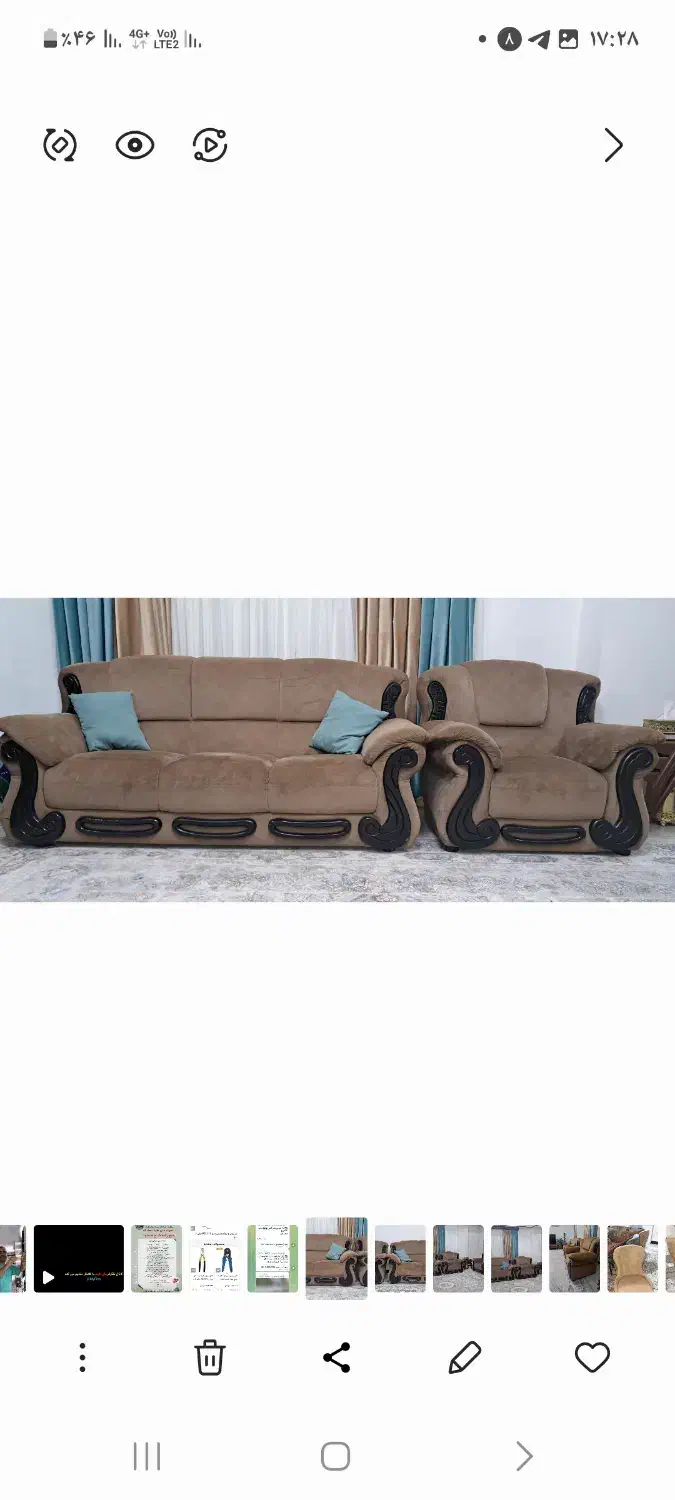 مبل راحتی ۷نفره|مبلمان خانگی و میز عسلی|ساری, |دیوار