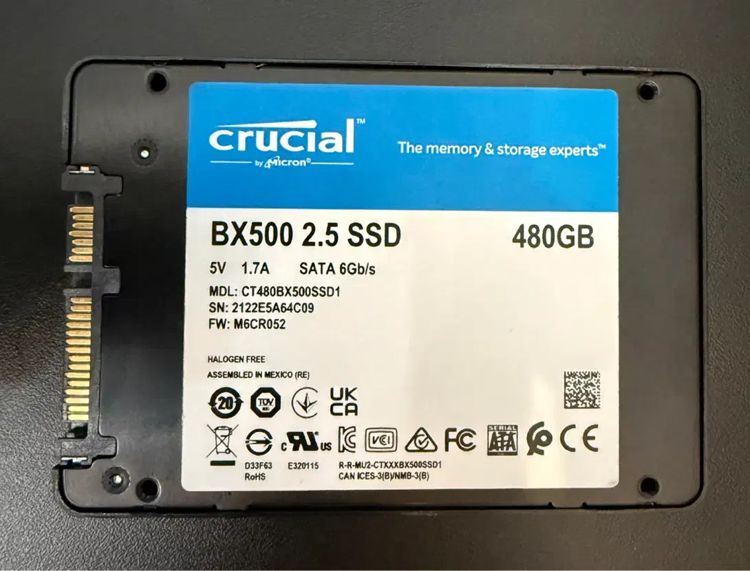 SSD BX500  اس اس دی کروشیال|قطعات و لوازم جانبی رایانه|تهران, آرژانتین|دیوار