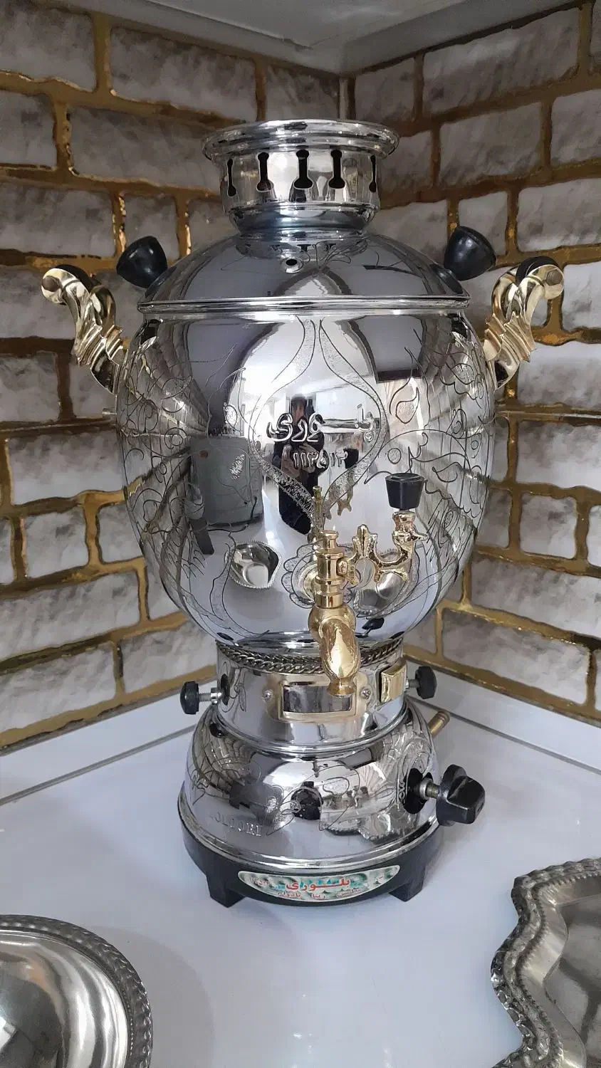 ۳عدد سماور گازی نو نو برنجی|سماور، چایساز، قهوهساز|مشهد, گلبرگ|دیوار