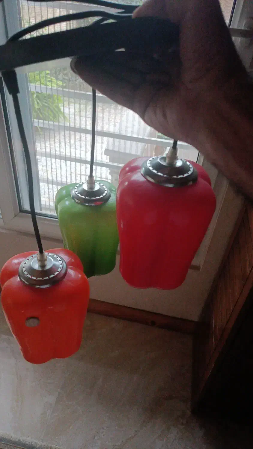 آویز سه شاخه|لوستر و چراغ آویز|نوشهر, |دیوار