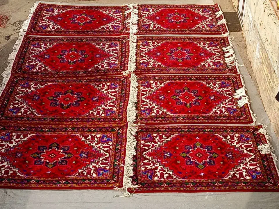 چهار جفت خالچه‌8تخته‌‌بافنده‌خودمون‌‌حراج‌‌شده‌|فرش|خواجه, |دیوار