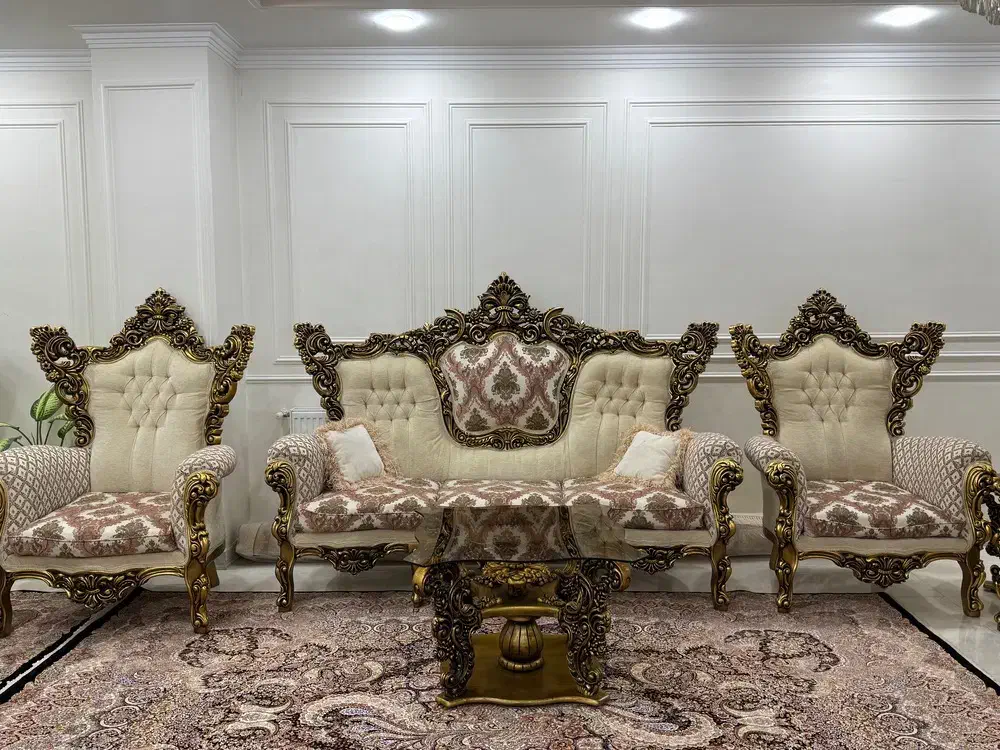 مبل سلطنتی ۹ نفره|مبلمان خانگی و میز عسلی|تهران, خلیج فارس|دیوار