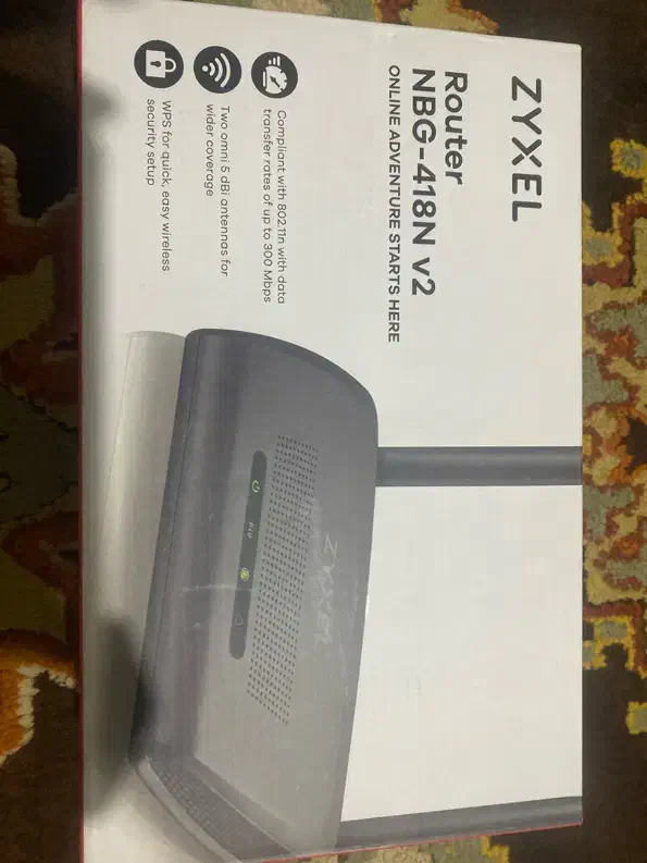 وای فای zyxel  NBG418N v2|مودم و تجهیزات شبکه|نوشهر, |دیوار