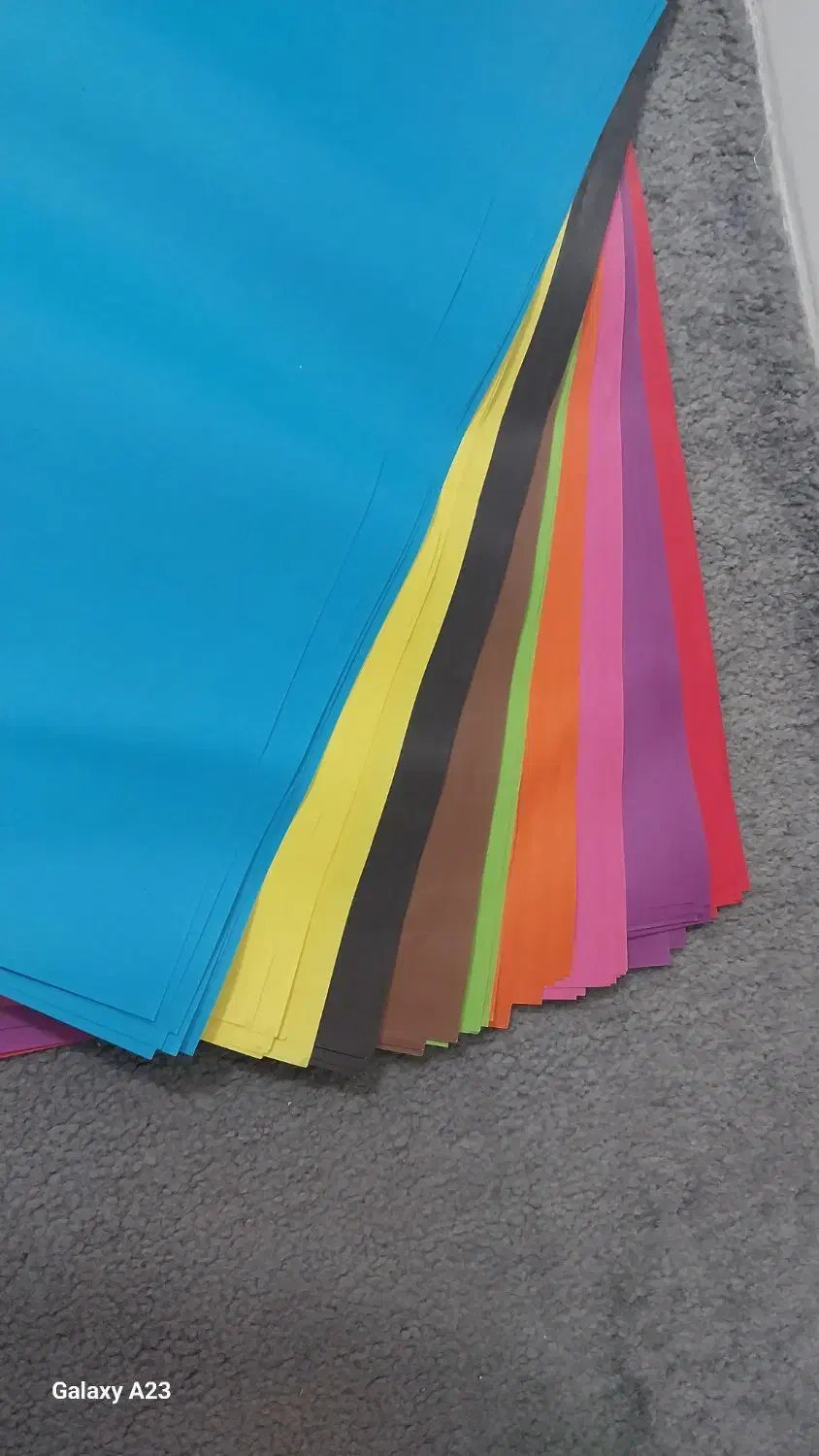 کاغذ رنگی در  رنگ های مختلف سایز بزرگ|لوازم التحریر|اقبالیه, |دیوار