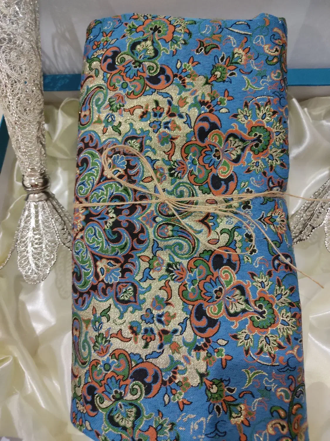 ست ترمه با گلدان ملیله کاری|صنایع دستی و سایر لوازم تزئینی|تهران, قاسمآباد|دیوار