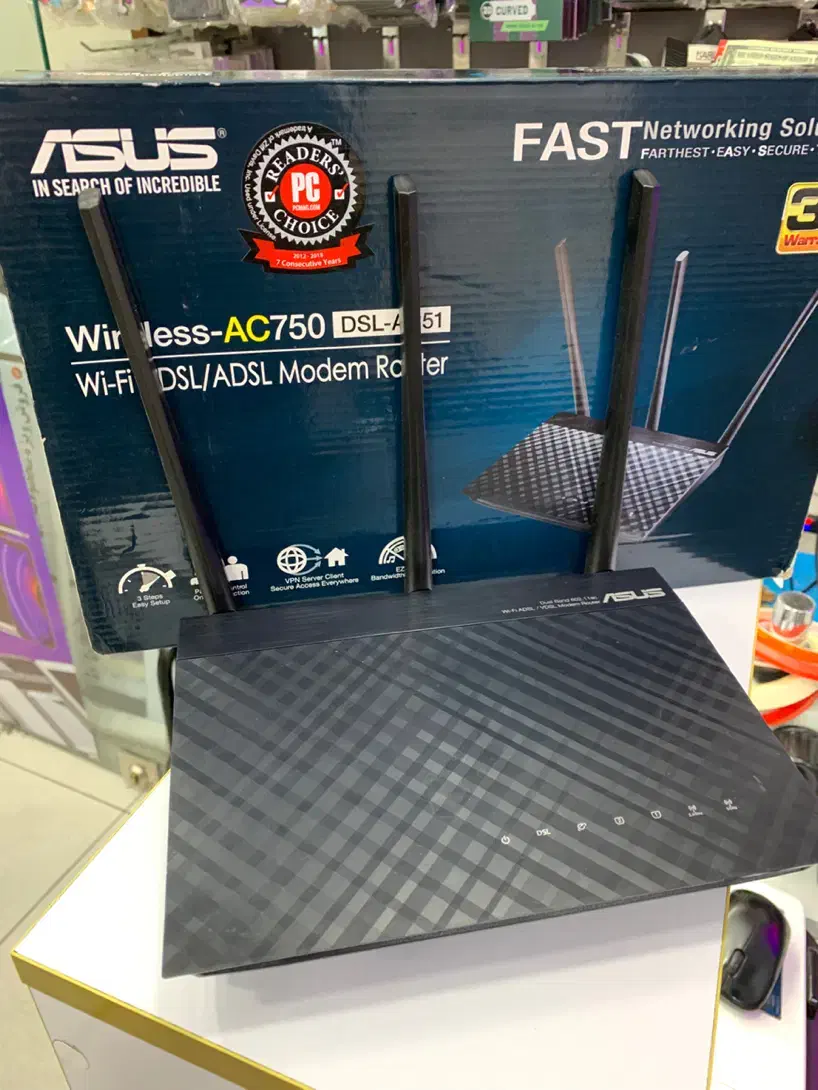 مودم روتر ADSL/VDSL بی‌سیم ایسوسDSL-AC51|مودم و تجهیزات شبکه|تهران, فلسطین (میدان انقلاب)|دیوار