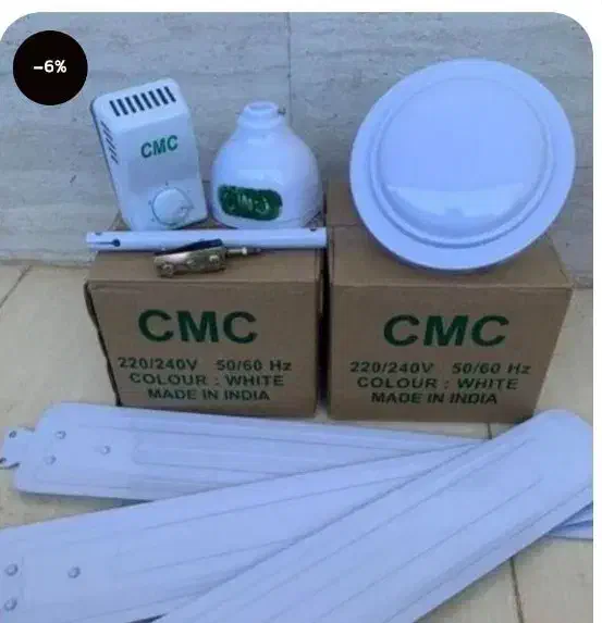 پنکه سقفی cmc هندی اصل|پنکه و تصفیهکنندهٔ هوا|شادگان, |دیوار