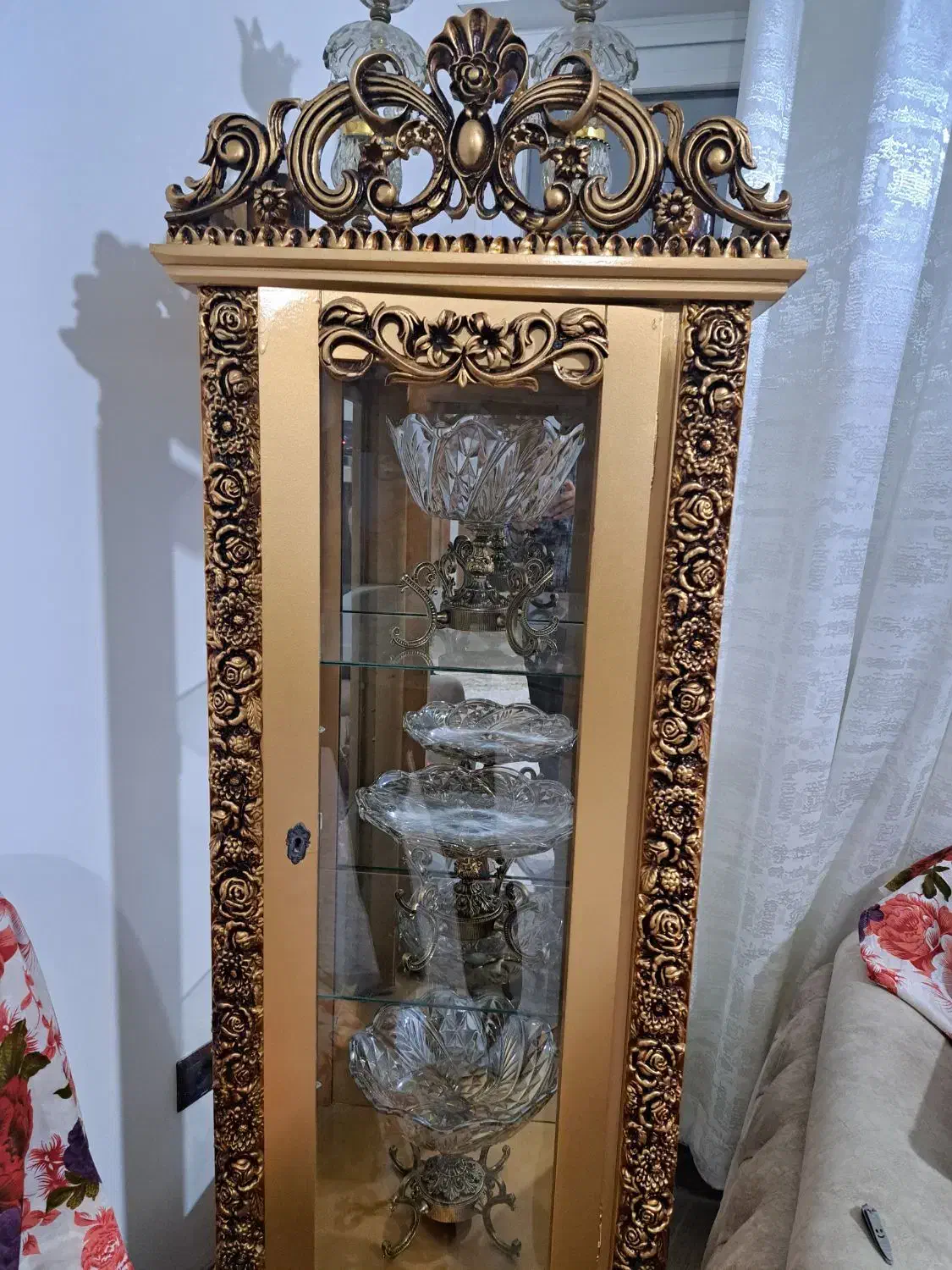 بوفه طلایی سلطنتی کاملا سالم|بوفه، ویترین، کنسول|علی‌آباد کتول, |دیوار