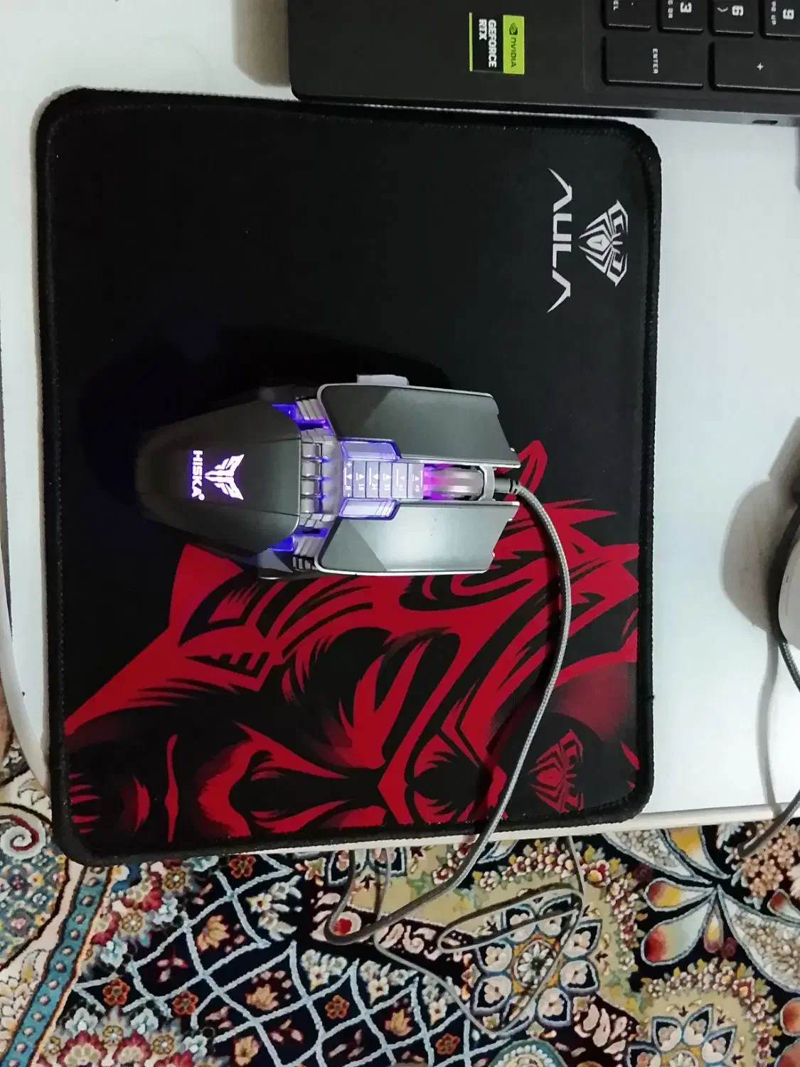 موس هیسکا به همراه پد|قطعات و لوازم جانبی رایانه|اردبیل, |دیوار