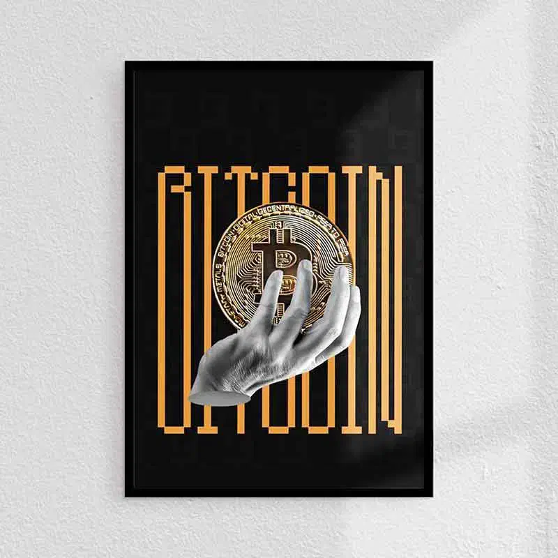 تابلو ارز دیجیتال بیتکوین|تابلو، نقاشی، عکس|بانه, |دیوار