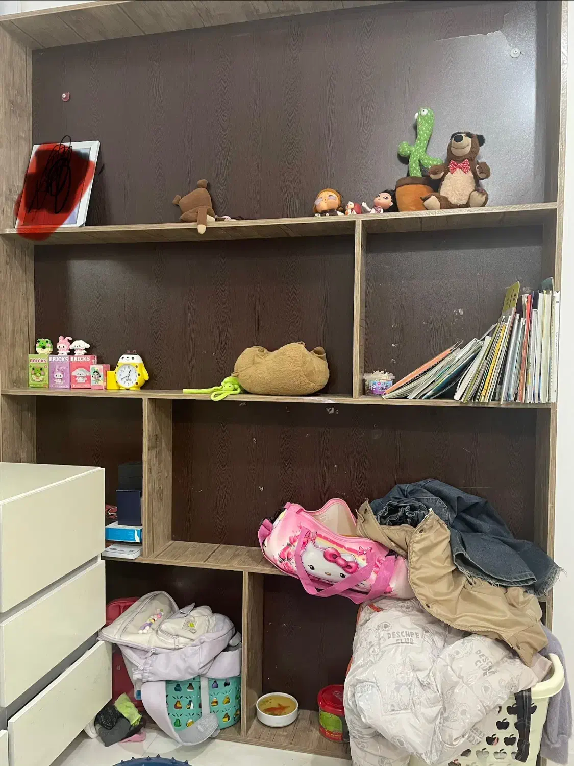 قفسهmdf|کتابخانه، شلف، قفسه‌های دیواری|خرم‌آباد, |دیوار