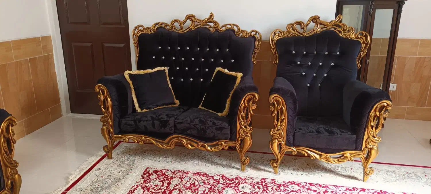 مبل ۷ نفره|مبلمان خانگی و میز عسلی|گلپایگان, |دیوار